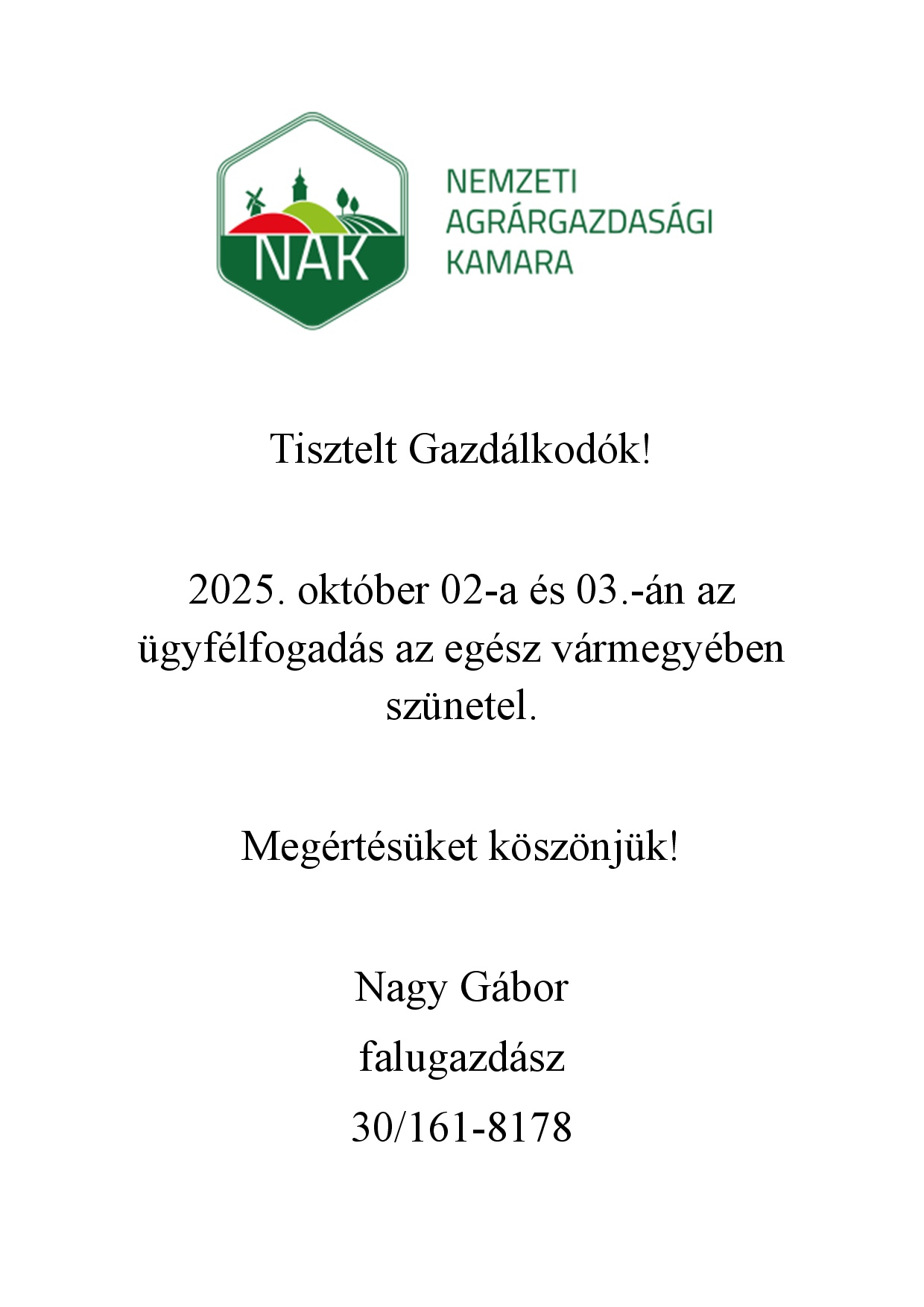 Falugazdász ügyfélfogadás szünetel 20251002-03.jpg